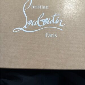 Christian Louboutin White Dust Bag with Red Logo